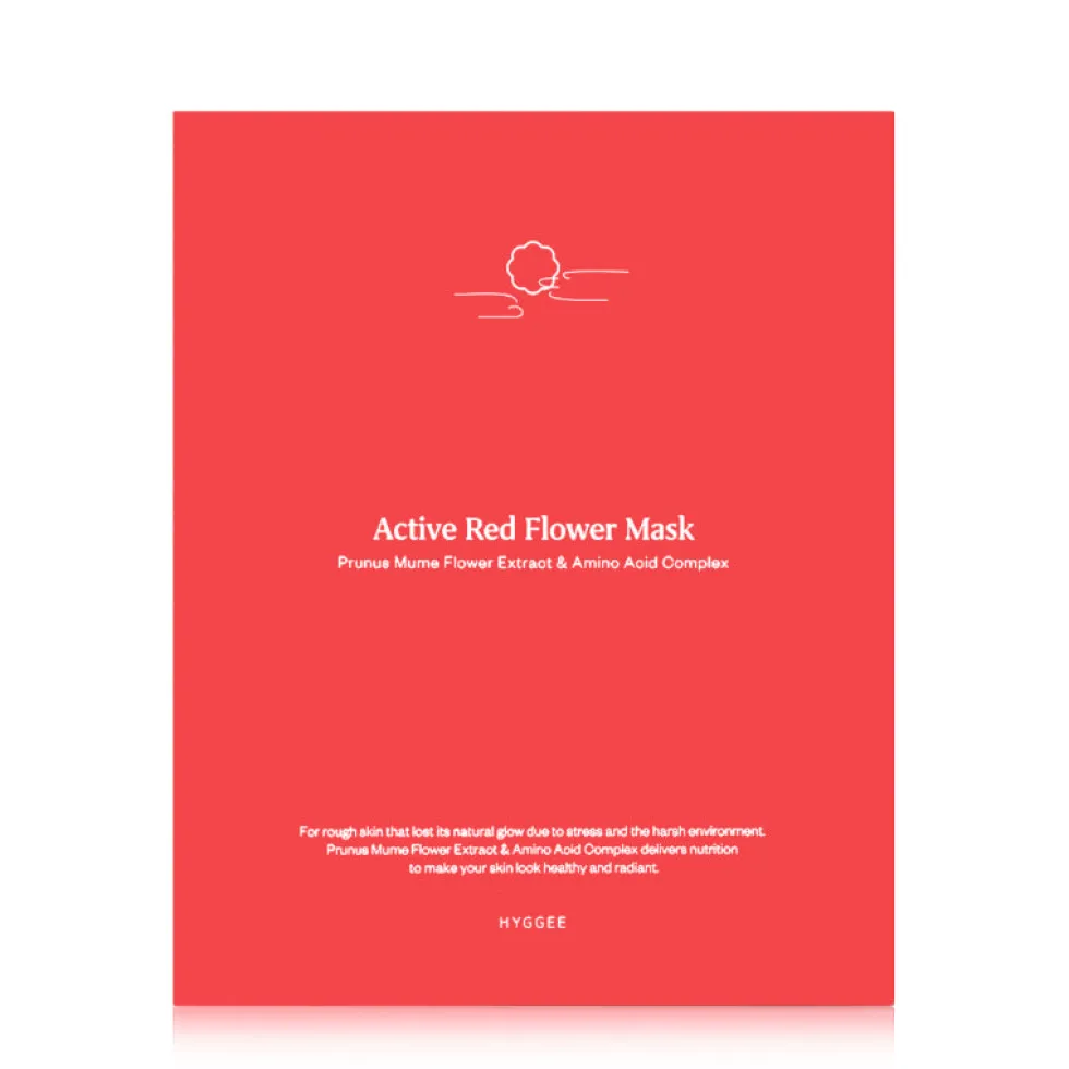 Active Red Flower Mask