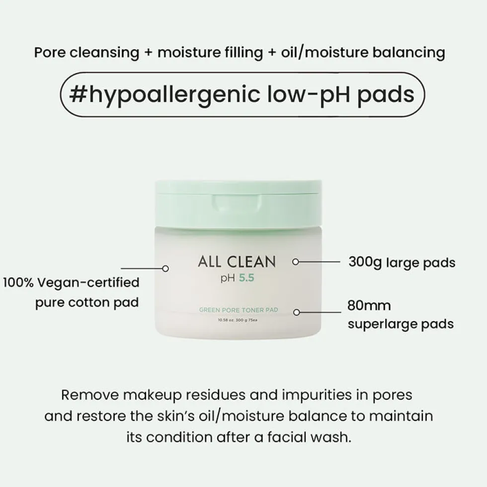 All Clean Green Pore Toner Pad