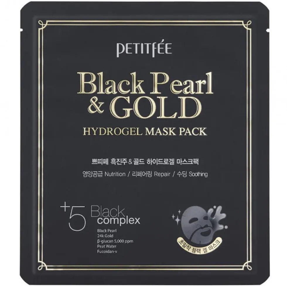 Black Pearl & Gold Hydrogel Mask Pack
