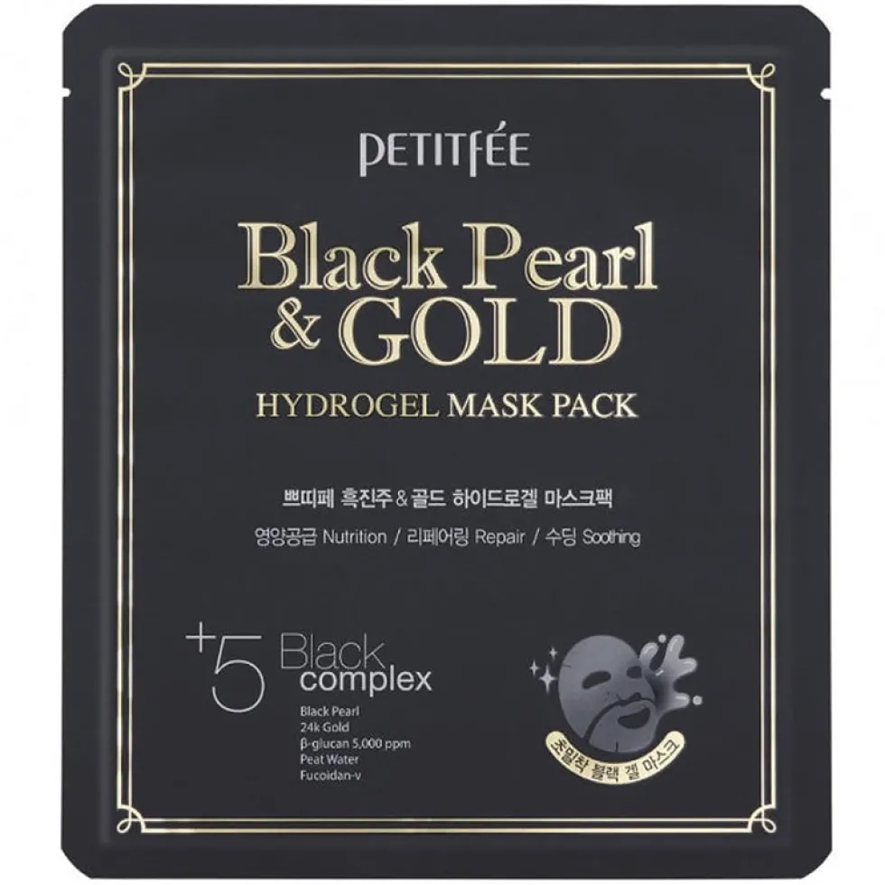 Black Pearl & Gold Hydrogel Mask Pack