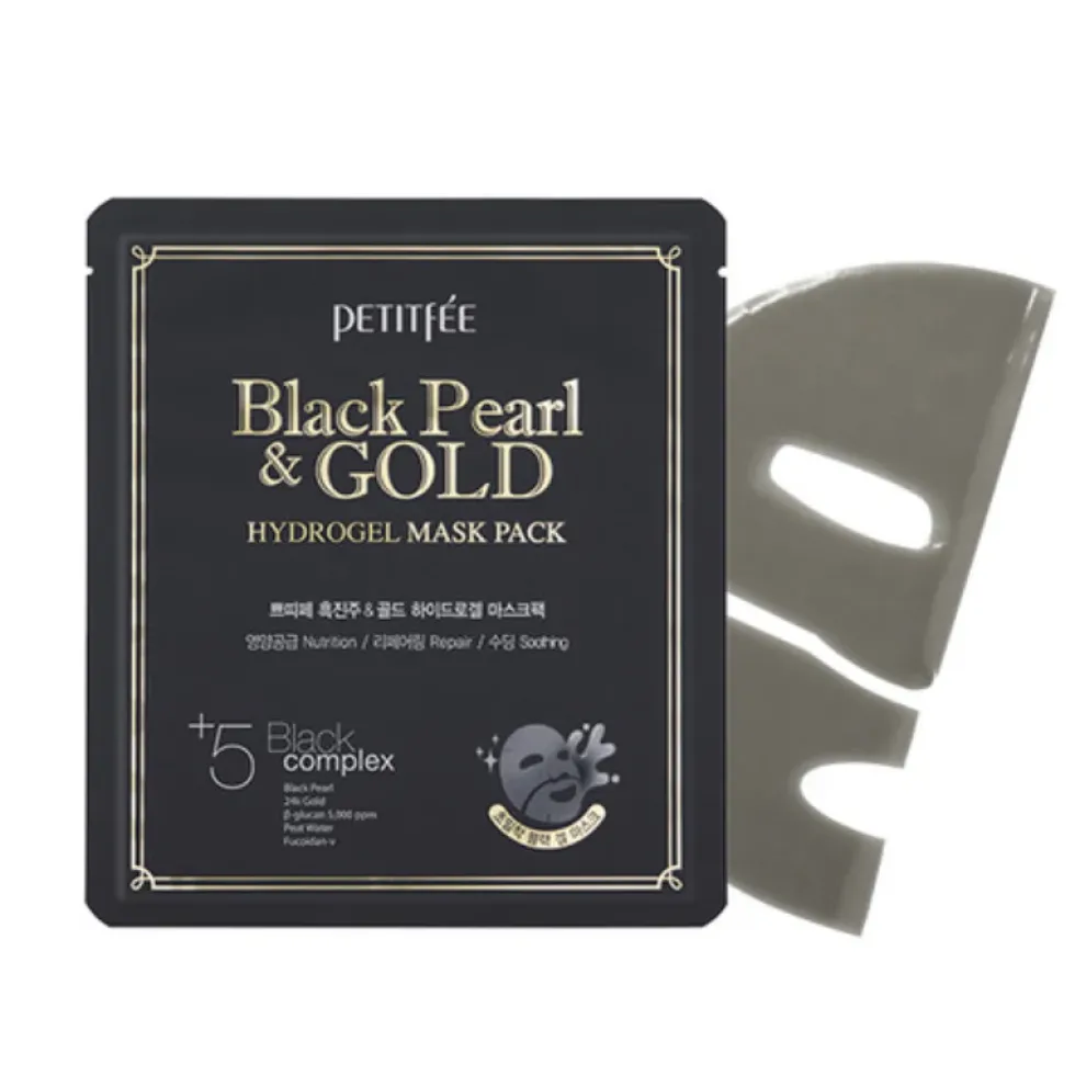 Black Pearl & Gold Hydrogel Mask Pack