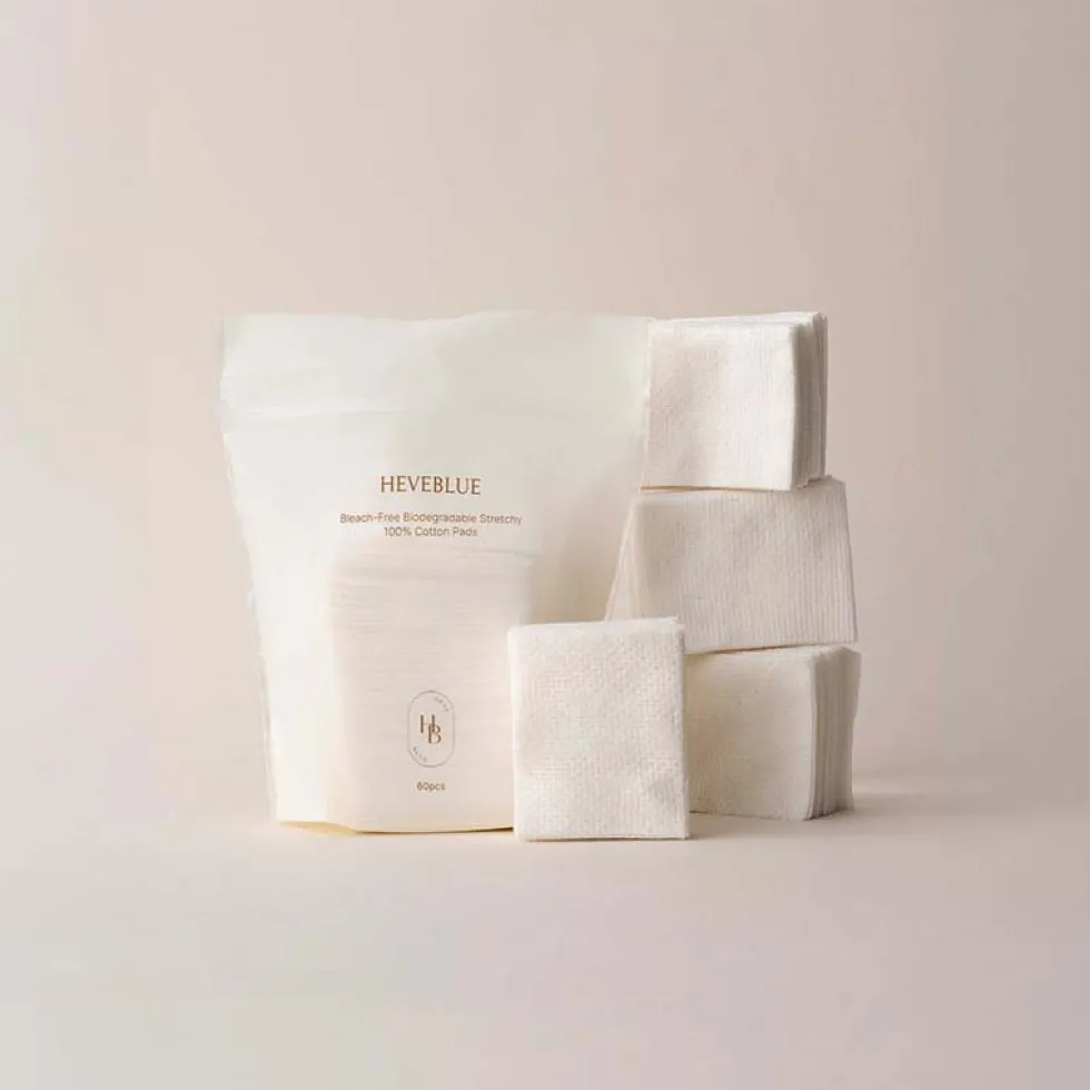 Bleach-Free Biodegradable Stretchy 100% Cotton Pads