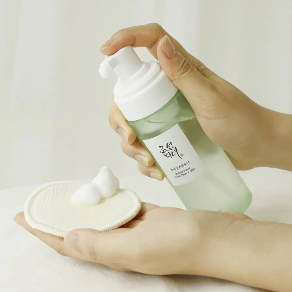 Bubble Toner: Green Plum + AHA