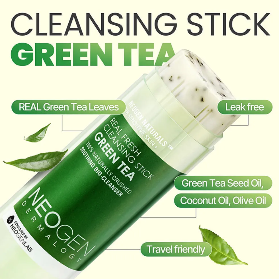 Dermalogy Real Fresh Cleansing Stick Green Tea