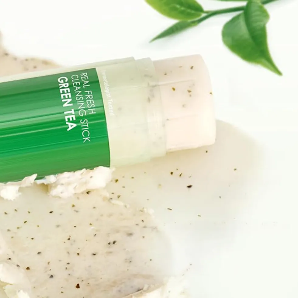 Dermalogy Real Fresh Cleansing Stick Green Tea