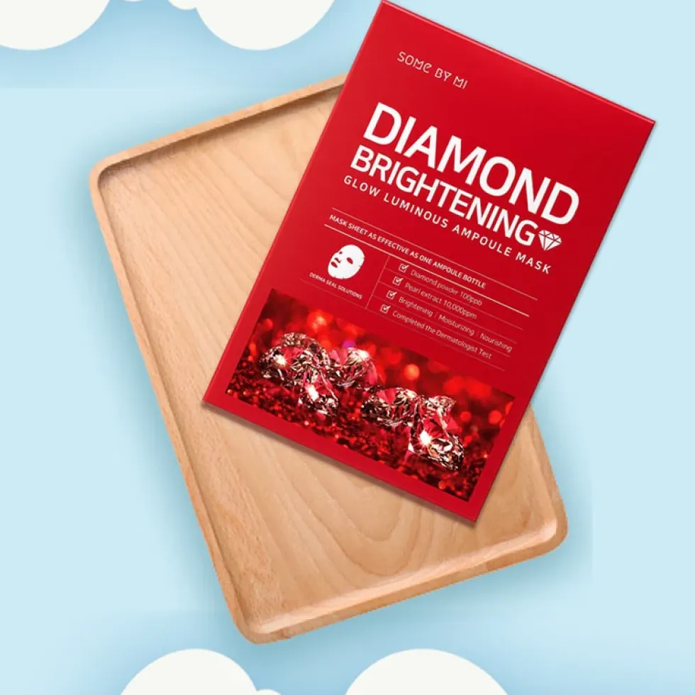Diamond Brightening Calming Glow Luminous Ampoule Mask