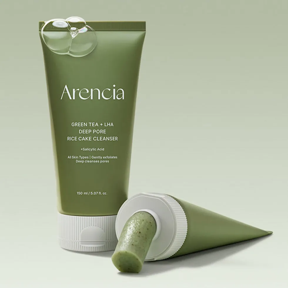 Green Tea + LHA Deep Pore Rice Cake Cleanser