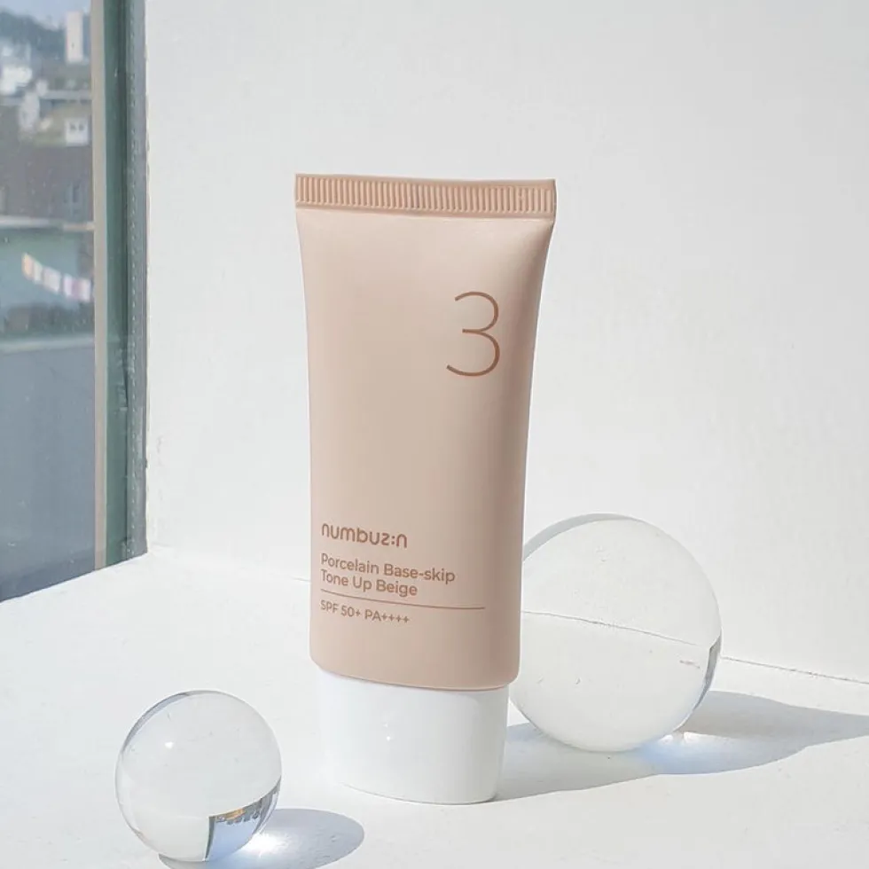 No.3 Porcelain Base-skip Tone Up Beige SPF50+