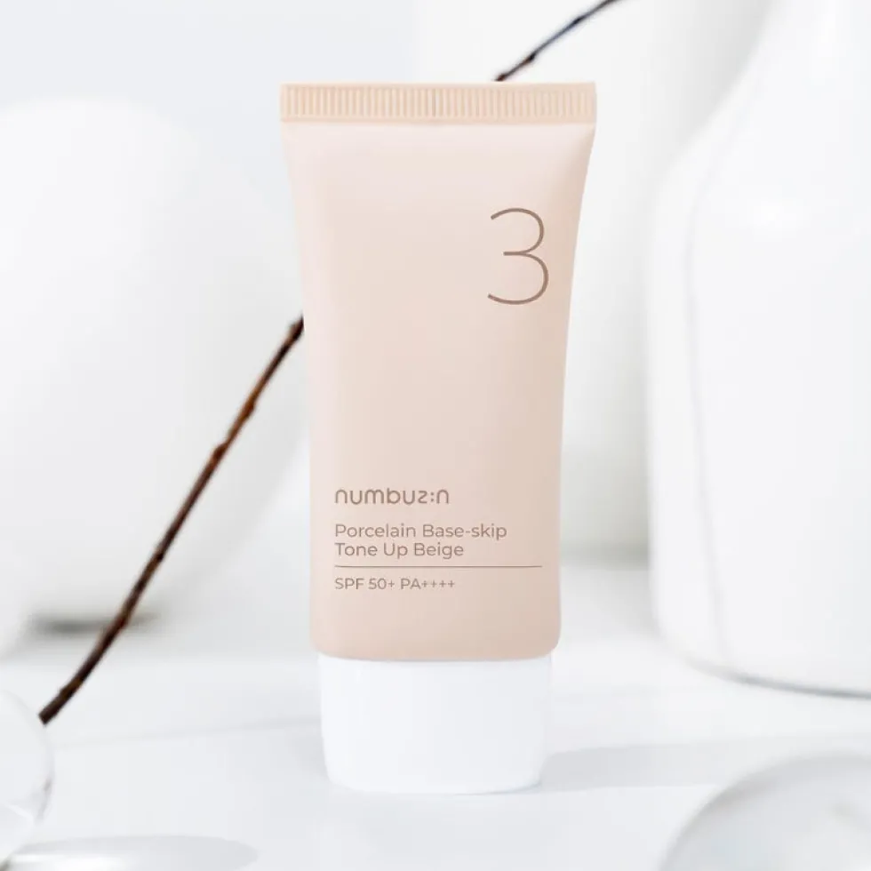 No.3 Porcelain Base-skip Tone Up Beige SPF50+