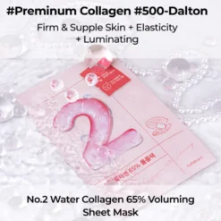 No.2 Water Collagen 65% Voluming Sheet Mask