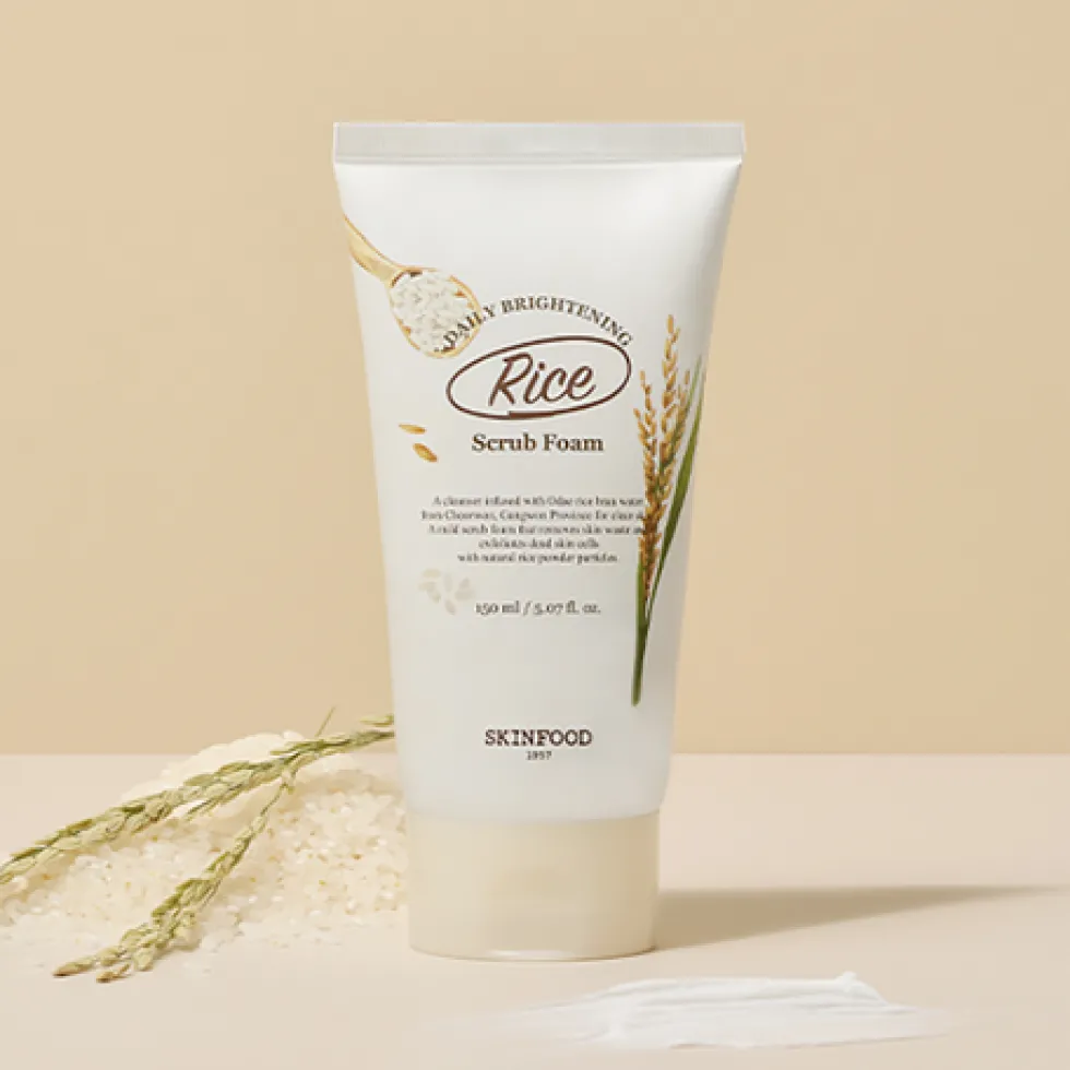 Rice Daily Brightening Scrub Foam