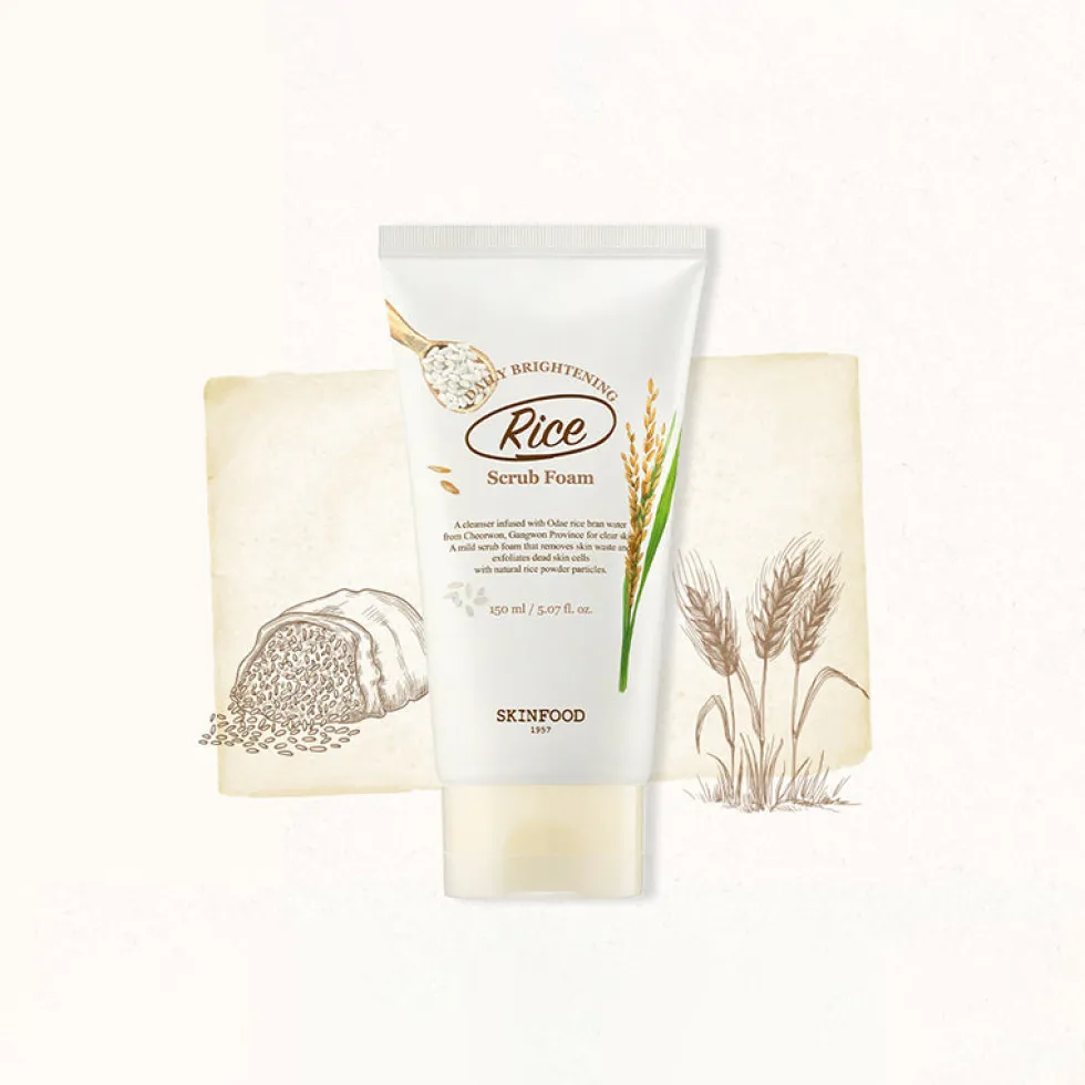 Rice Daily Brightening Scrub Foam