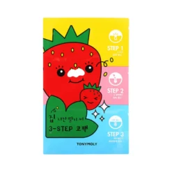 Runaway Strawberry 3-step Nose pack