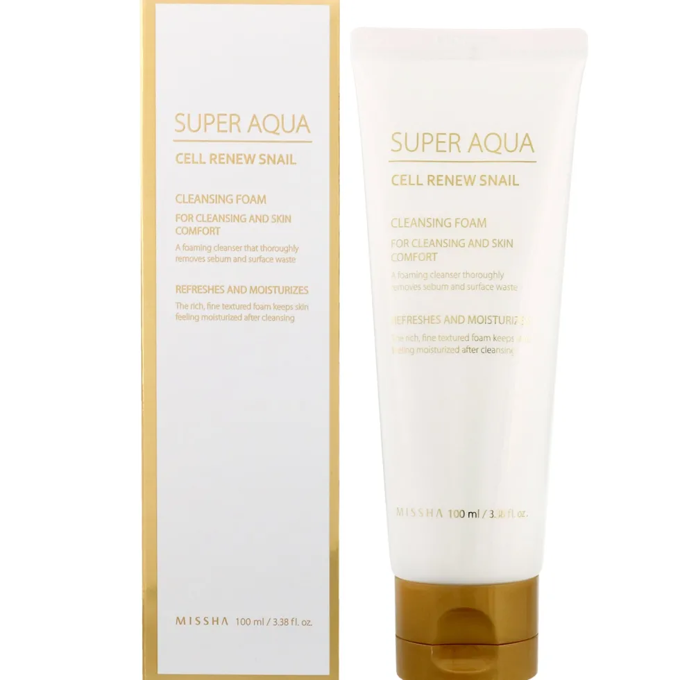 Super Aqua Cell Renew Snail Cleansing Foam