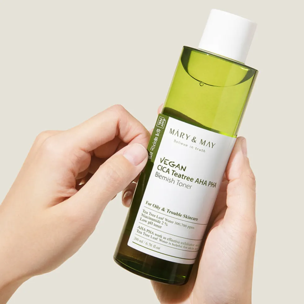 Vegan CICA Tea Tree AHA PHA Toner